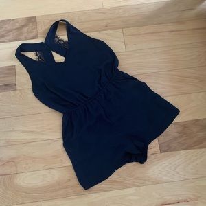 Divided by H&M Navy Blue Romper w/pockets Size 10